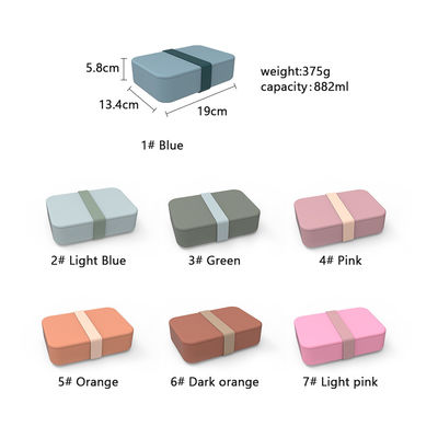 Makanan Grade Silikon Salad Lunch Container BPA-Free Microwave Safe Anti-Slip Fungsi 0-1L Kapasitas