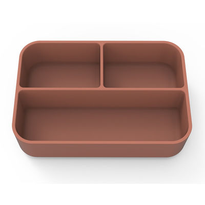 Makanan Grade Silikon Salad Lunch Container BPA-Free Microwave Safe Anti-Slip Fungsi 0-1L Kapasitas