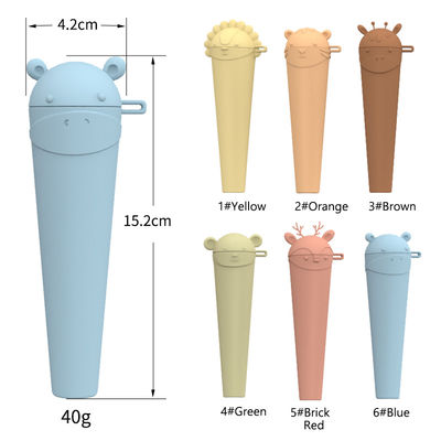 PAISEN Pembuat Popsicle Silikon Hewan Bebas BPA Popsicle Ice Pop Molds yang Dapat Digunakan Lagi Mesin Cuci Piring Aman Es krim buatan sendiri Cetakan dengan tongkat