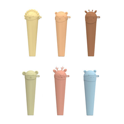 PAISEN Pembuat Popsicle Silikon Hewan Bebas BPA Popsicle Ice Pop Molds yang Dapat Digunakan Lagi Mesin Cuci Piring Aman Es krim buatan sendiri Cetakan dengan tongkat