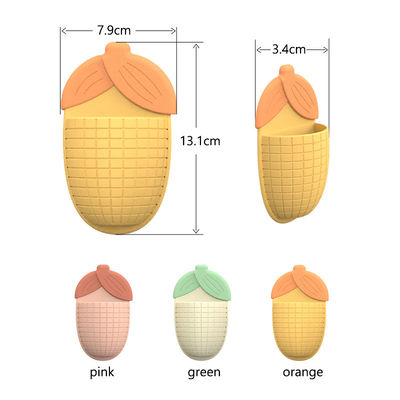 Pemegang pasta gigi cangkir sedotan berbentuk jagung yang lucu
