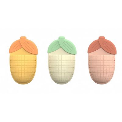 Pemegang pasta gigi cangkir sedotan berbentuk jagung yang lucu