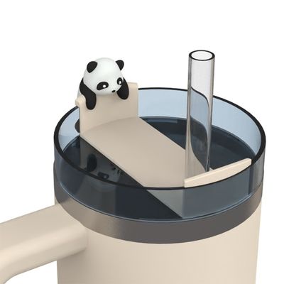 Aksesoris Bar Cute Kartun Panda Kelinci Kelinci Babi Desain BPA Gratis Makanan Grade Silikon Aceesoreis untuk botol Tumblers