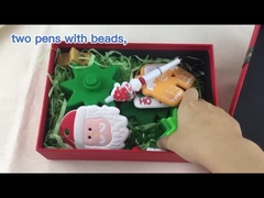 OEM Food Grade Baby Silicone Toys Ramah Lingkungan Untuk Penumpukan Pohon Natal