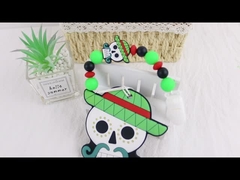 Halloween Witches Hat Silicone Baby Teether Colorful Untuk Menenangkan Sakit Gigi
