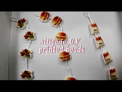 silikon UV pencetakan kustomisasi manik-manik