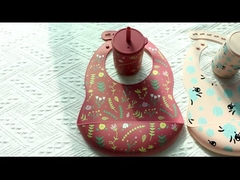 Cangkir Minum Silikon Dengan Jerami Untuk Pelatihan Bayi Bebas BPA Makanan Berkualitas Silikon Cetak Cangkir Sippy